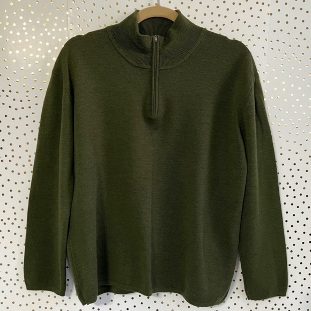 Patagonia Olive Green Men's Sweater 100% Merino Wool